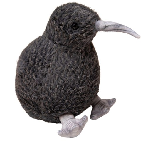 LEAN Toys Pluszowy Ptak Kiwi Pluszak Maskotka Przytulanka Czarny 17cm