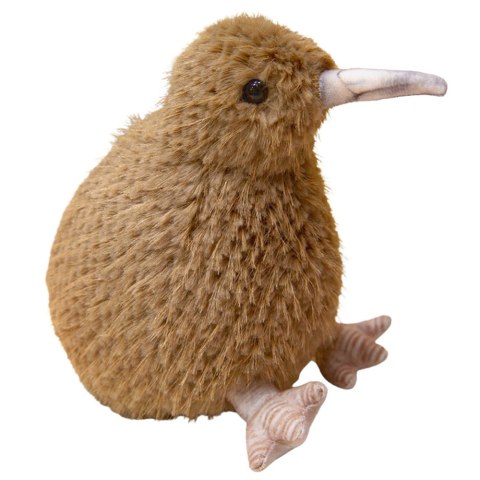LEAN Toys Pluszowy Ptak Kiwi Pluszak Maskotka Przytulanka Jasnobrązowy 17cm