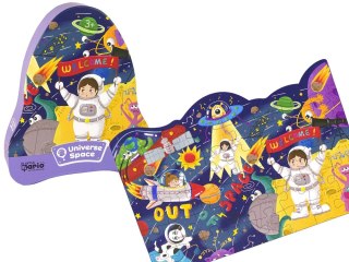 LEAN Toys Puzzle Kosmos Ufo Planety 48 Elementów