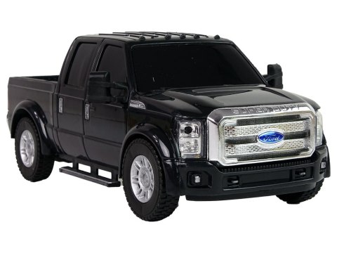 LEAN Toys Samochód Ford F-350 Pick Up Napęd Frykcyjny 1:28 Czarne