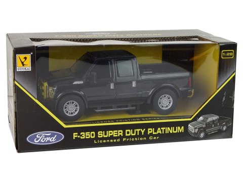 LEAN Toys Samochód Ford F-350 Pick Up Napęd Frykcyjny 1:28 Czarne