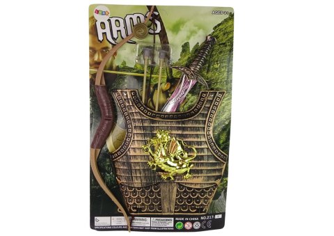 LEAN Toys Strój Kostium Samuraja Rycerza Zestaw Łuk Miecz