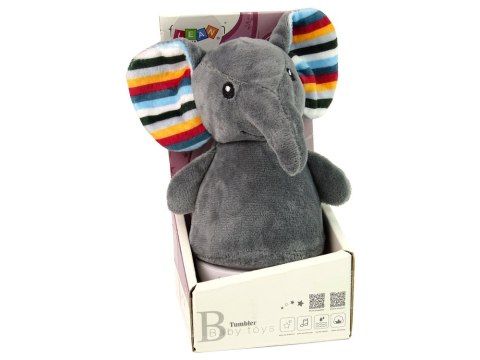 LEAN Toys Wańka Wstańka Słoń Lampka Muzyka