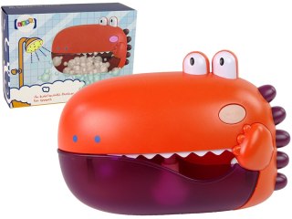 LEAN Toys Zabawka Do Kąpieli Bańki Mydlane Dinozaur Czerwony Na Baterie