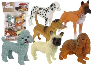 LEAN Toys Zestaw 6 Figurek Psów Figurka Psy Rasowe