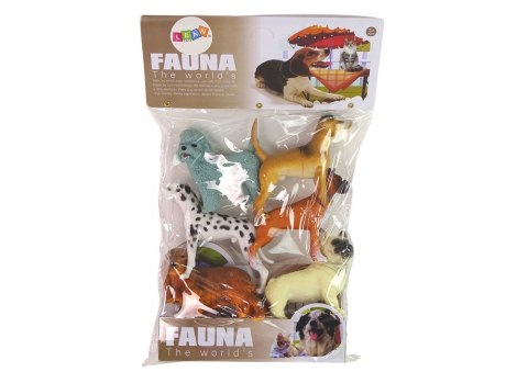 LEAN Toys Zestaw 6 Figurek Psów Figurka Psy Rasowe
