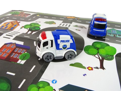 LEAN Toys Zestaw Autka Sygnalizacja Świetlna Znaki Drogowe Światła