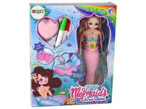 LEAN Toys Zestaw DIY Syrena Różowa Skarby Wykopaliska