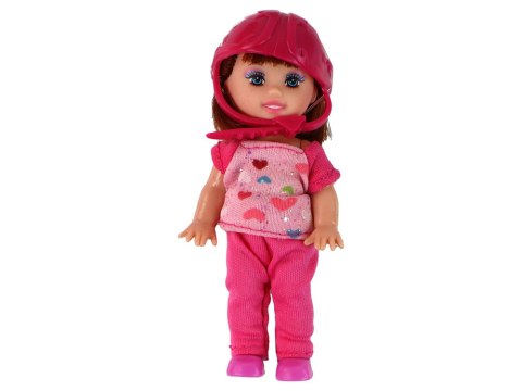 LEAN Toys Zestaw Lalek Lucy Purpurowy Hulajnoga Deskorolka Kaski