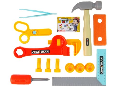 LEAN Toys Zestaw Majsterkowicza w Walizce Narzędzia Dla Dzieci Młotek