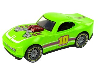 LEAN Toys Auto 1:14 Samochód Zielony Sportowy Dźwięk Światła Pojazd