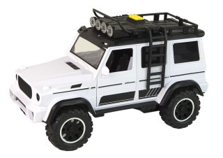 LEAN Toys Auto Samochód Terenowe Białe Dźwięk Światła Pojazd 1:14