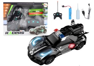 LEAN Toys Auto Sportowe R/C Policyjne Czarne Zdalnie Sterowane