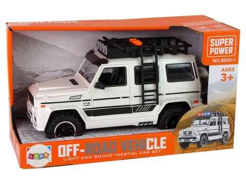 LEAN Toys Auto Terenowe Białe Na Baterie