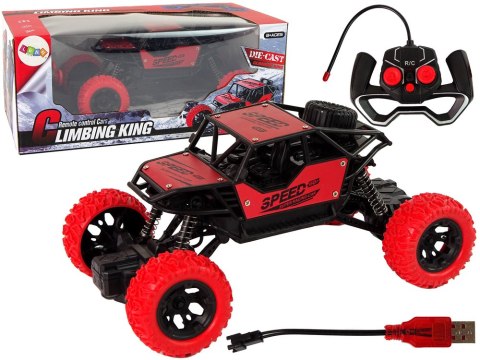LEAN Toys Auto Zdalnie Sterowane Terenowe R/C 1:18 Czerwone