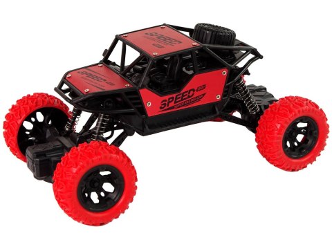 LEAN Toys Auto Zdalnie Sterowane Terenowe R/C 1:18 Czerwone