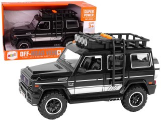 LEAN Toys Czarne Auto Terenowe Napęd Frykcyjny Dźwięki