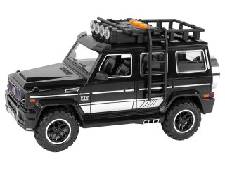 LEAN Toys Czarne Auto Terenowe Napęd Frykcyjny Dźwięki