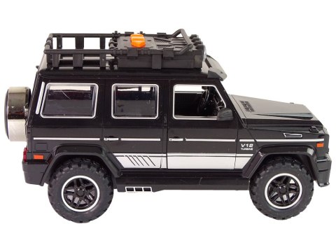 LEAN Toys Czarne Auto Terenowe Napęd Frykcyjny Dźwięki