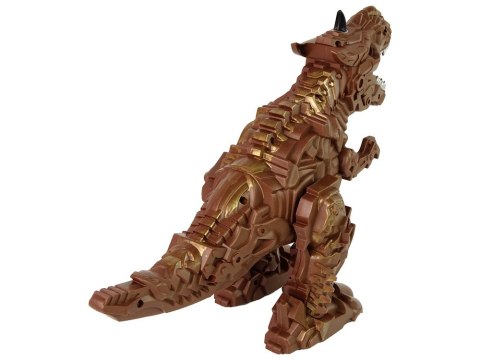 LEAN Toys Dinozaur Zdalnie Sterowany Zieje Para Wodna Projektor Brązowy