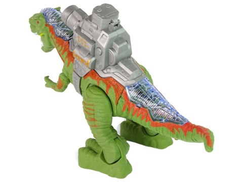 LEAN Toys Dinozaur z Katapultą Chodzi Strzela Zielony