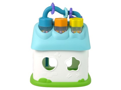 LEAN Toys Domek Sorter Edukacyjny Niebieski Klocki