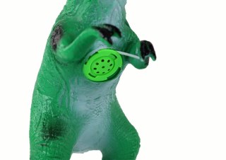 LEAN Toys Duża Figurka Dinozaur Tyranozaur Dźwięk 38 cm Zielony