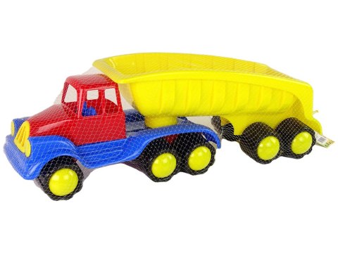 HEMAR Duży Samochód z Naczepą 45cm Żółty