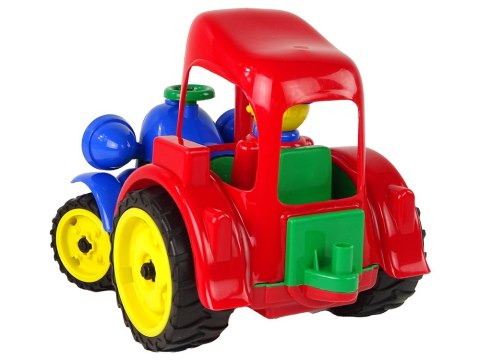HEMAR Duży Traktor Ciągnik Pojazd Farma Figurka Gumowe Koła