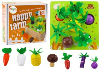 LEAN Toys Gra Memory Owoce i Warzywa Drewniana