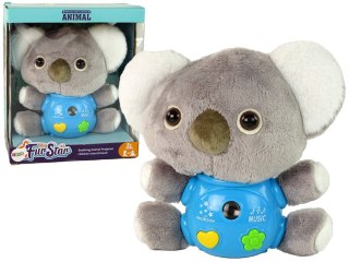 LEAN Toys Koala Projektor Dźwięki Zabawka Interaktywna Szara