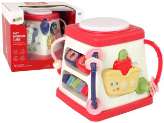 LEAN Toys Kostka Edukacyjna Dla Niemowląt Wesołe Melodie Światła Motyl