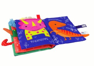 LEAN Toys Książeczka Miękka Dinozaury Kolorowa