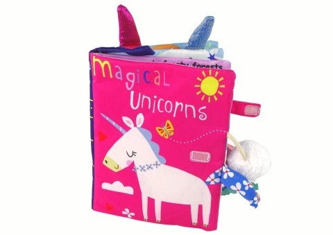 LEAN Toys Książeczka Miękka Jednorożec Kolorowa
