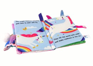 LEAN Toys Książeczka Miękka Jednorożec Kolorowa