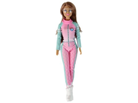 LEAN Toys Lalka Anlily Narciarka Zestaw Narciarski Narty