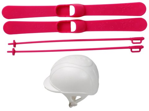 LEAN Toys Lalka Anlily Narciarka Zestaw Narciarski Narty