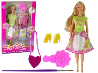 LEAN Toys Lalka Długie Włosy Malowanie Sukienki