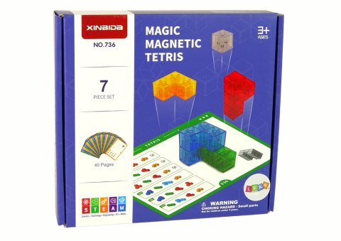 LEAN Toys Magiczna Kostka Magnetyczna 7 Elementów