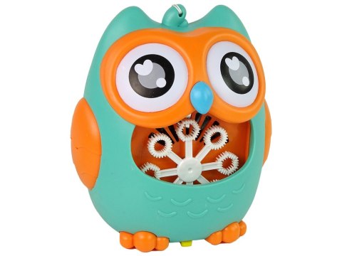 LEAN Toys Maszynka do Baniek Mydlanych Sowa Dźwięk Miętowa