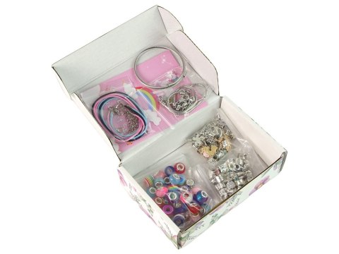 LEAN Toys Zestaw Do Robienia Bransoletek DIY 90 Koralików