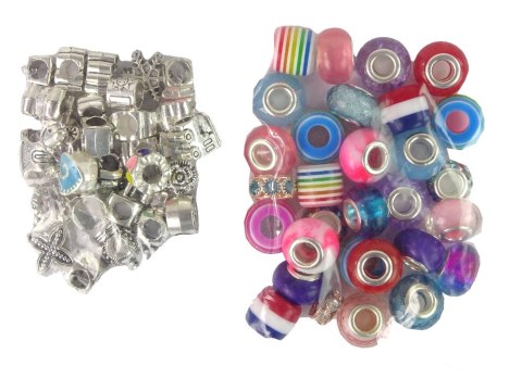 LEAN Toys Zestaw Do Robienia Bransoletek DIY 90 Koralików