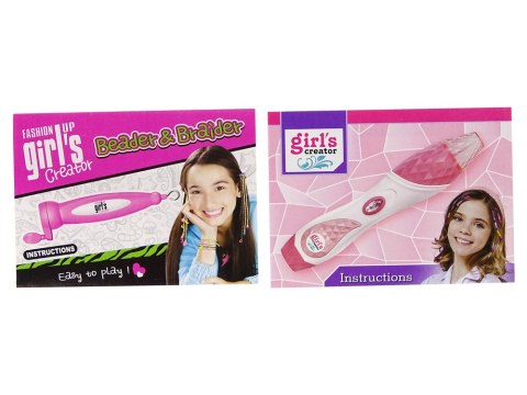 LEAN Toys Zestaw Do Zaplatania Włosów 2 w 1 Koraliki