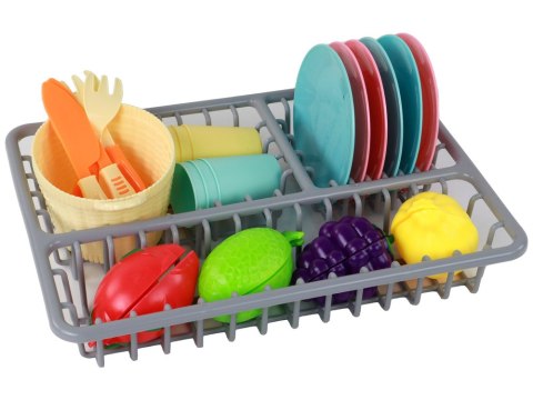 LEAN Toys Zestaw Kuchenny Naczynia Warzywa Do Krojenia 21 El. Akcesoria