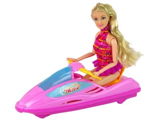 LEAN Toys Zestaw Lalka Motorówka