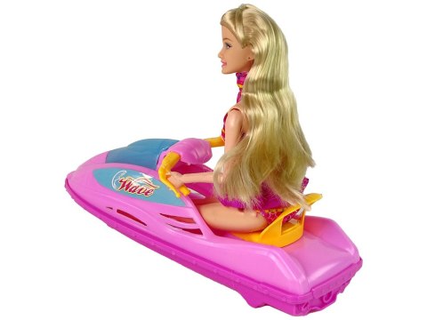 LEAN Toys Zestaw Lalka Motorówka