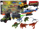 LEAN Toys Zestaw Pojazdów Helikopter Dinozaury 6 Sztuk Kolorowe