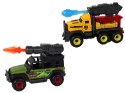 LEAN Toys Zestaw Pojazdów Helikopter Dinozaury 6 Sztuk Kolorowe