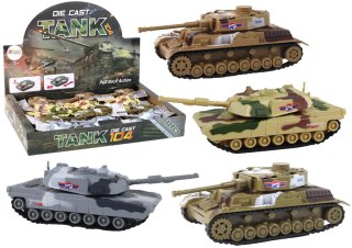LEAN Toys Aluminiowy Czołg Z Napędem Frykcyjnym Różne Kolory