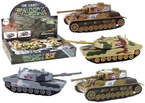 LEAN Toys Aluminiowy Czołg Z Napędem Frykcyjnym Różne Kolory
